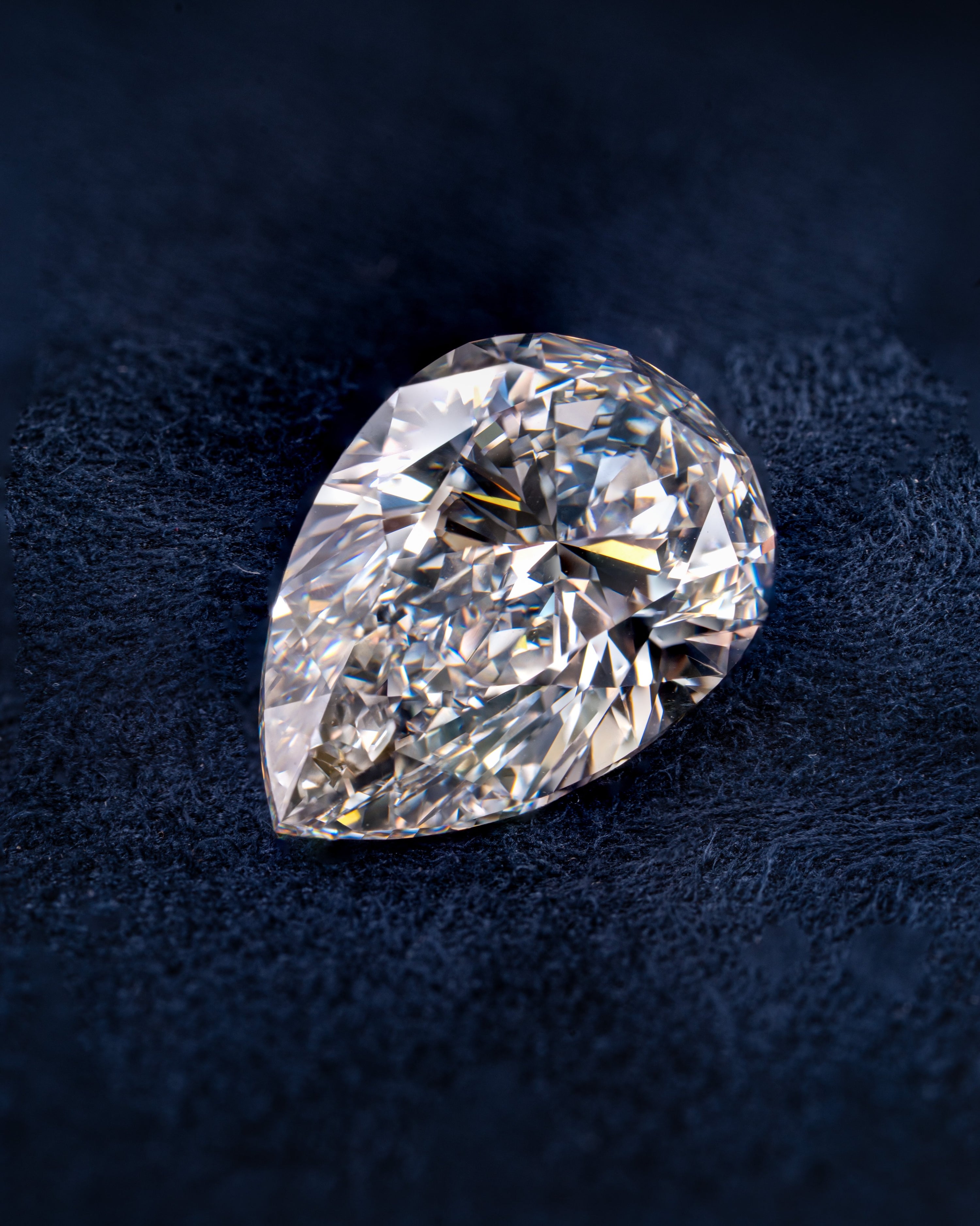 Pear-Cut Lab Diamond