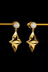 Astraea Stud Earrings by Sofia Al Asfoor, 18K yellow gold 