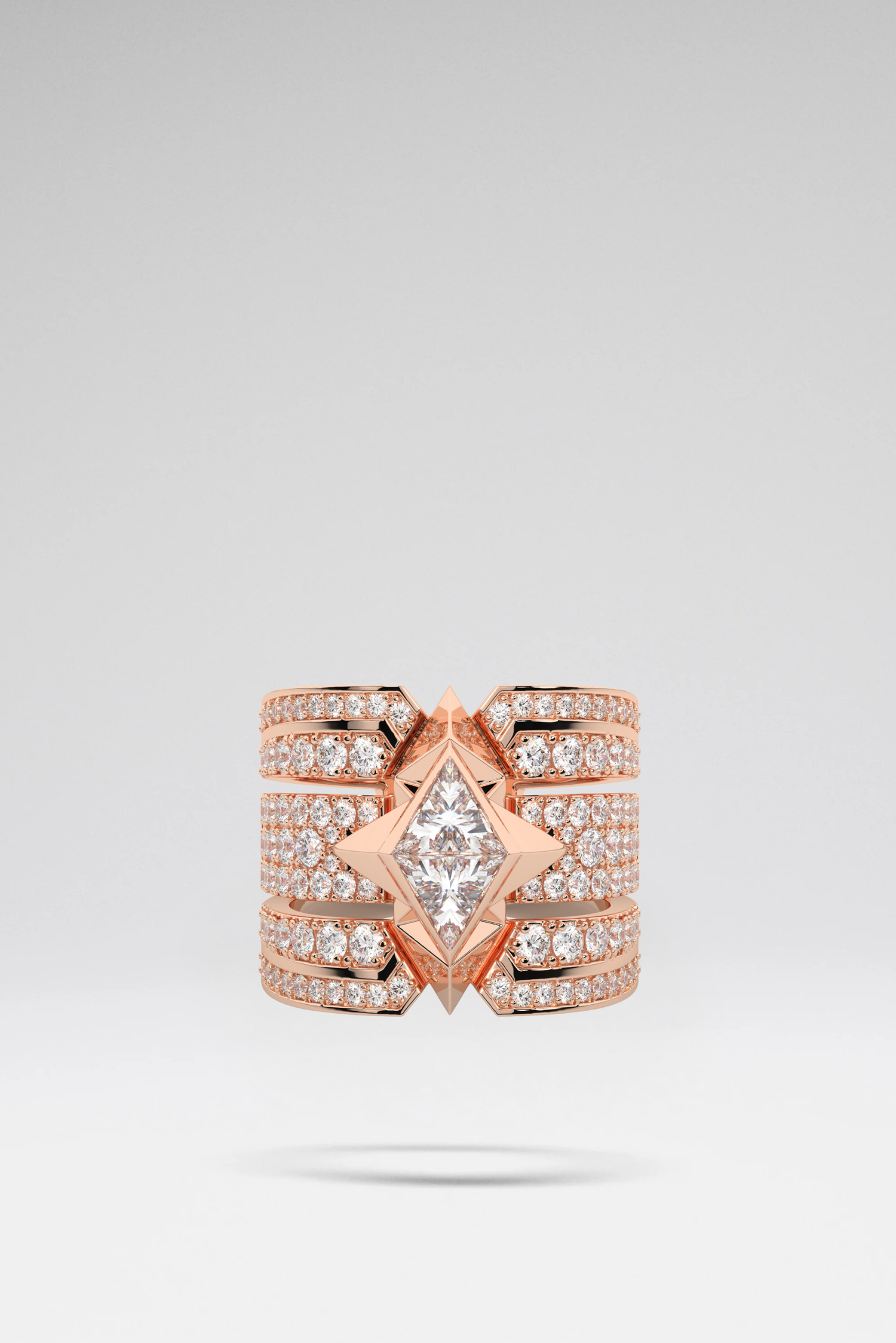 Athena Soltaire Ring Rose Gold by Sofia Al Asfoor