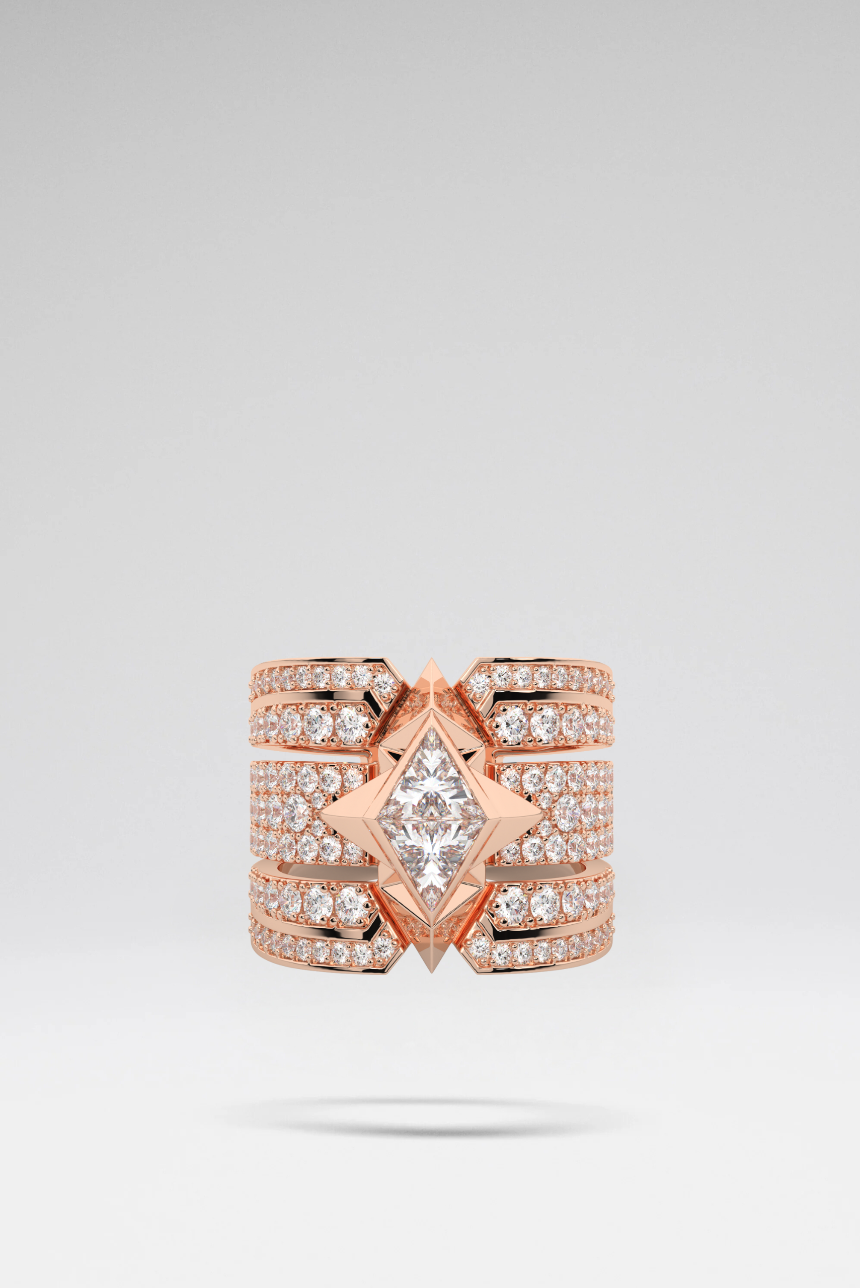 Athena Soltaire Ring Rose Gold by Sofia Al Asfoor