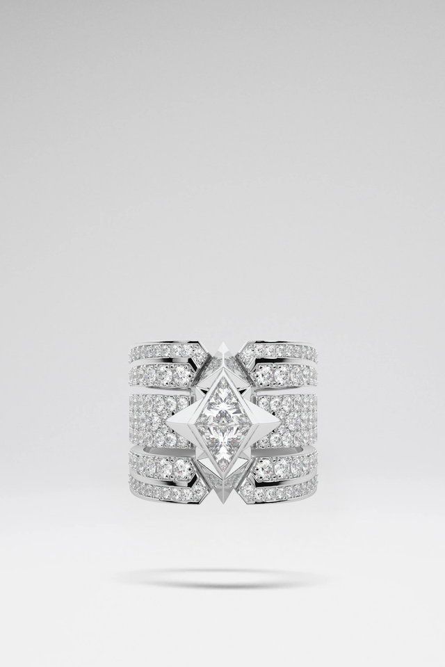 Athena Soltaire Ring White Gold by Sofia Al Asfoor