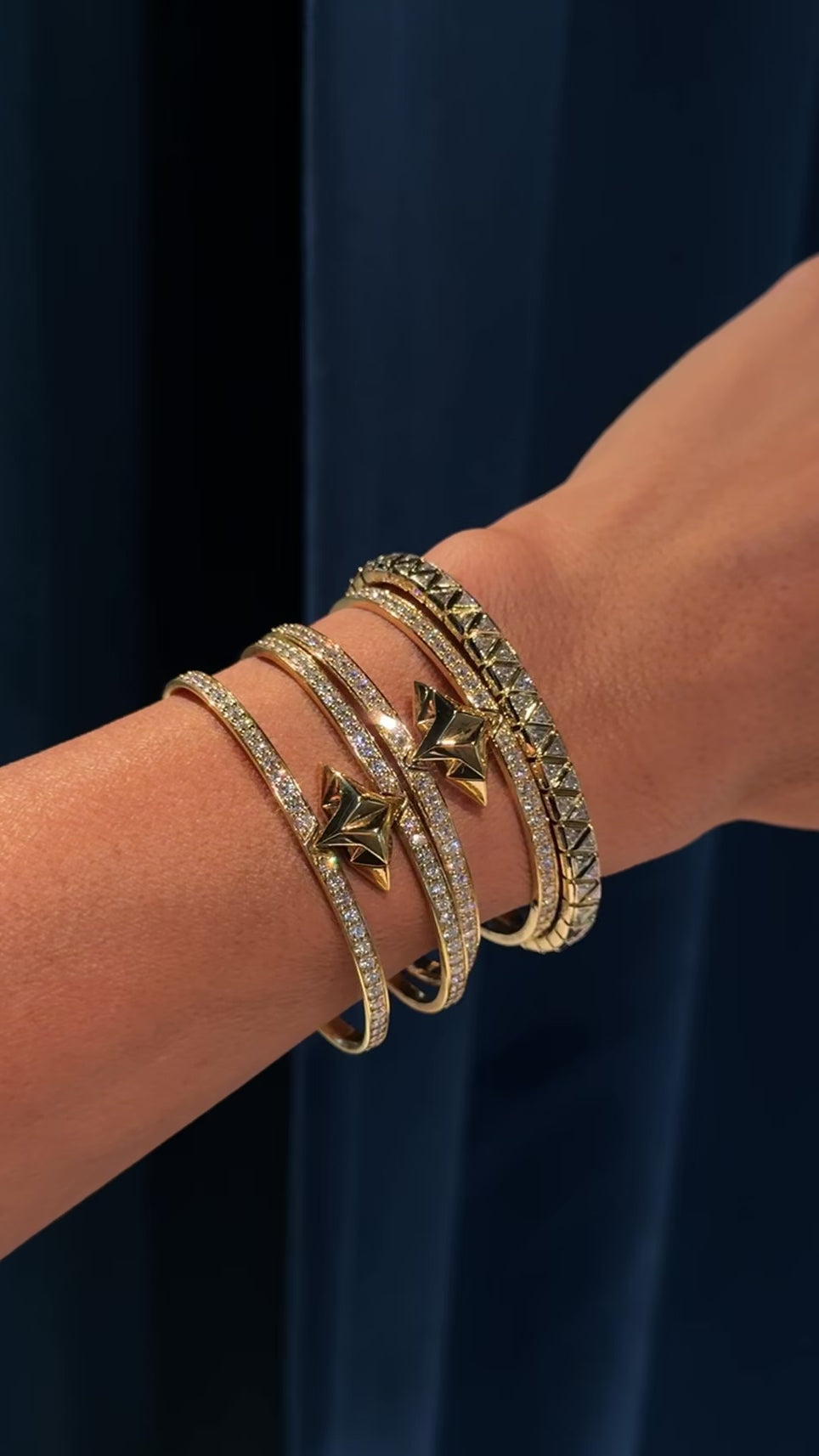 Aura Two-Row Pavé Bracelet